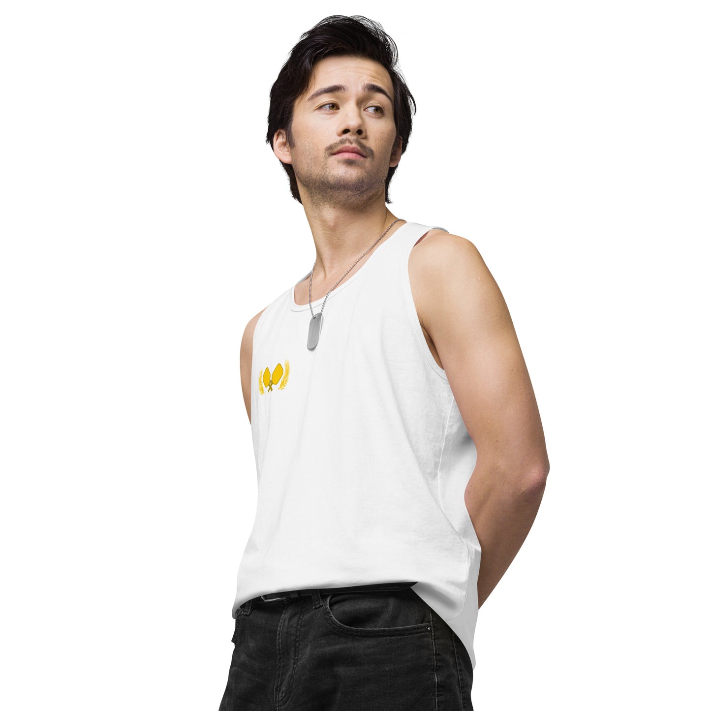 Gold Pickleball Men’s Cotton Tank Top