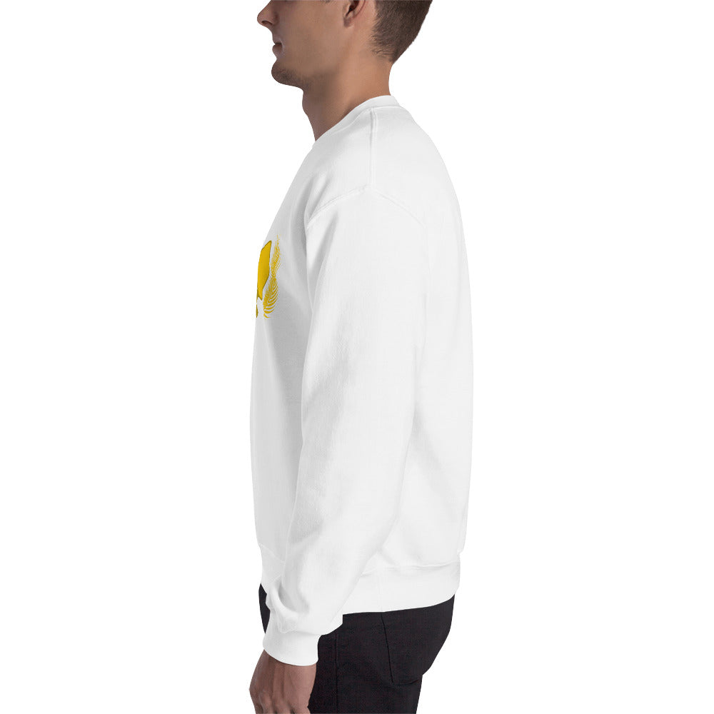 Men's Gold Pickleball Crew Neck Sweatshirt