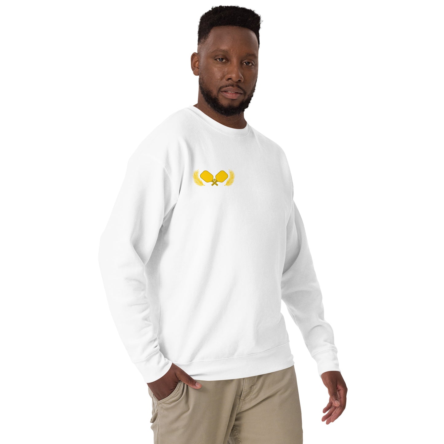 Men's Gold Pickleball Cotton Sweatshirt