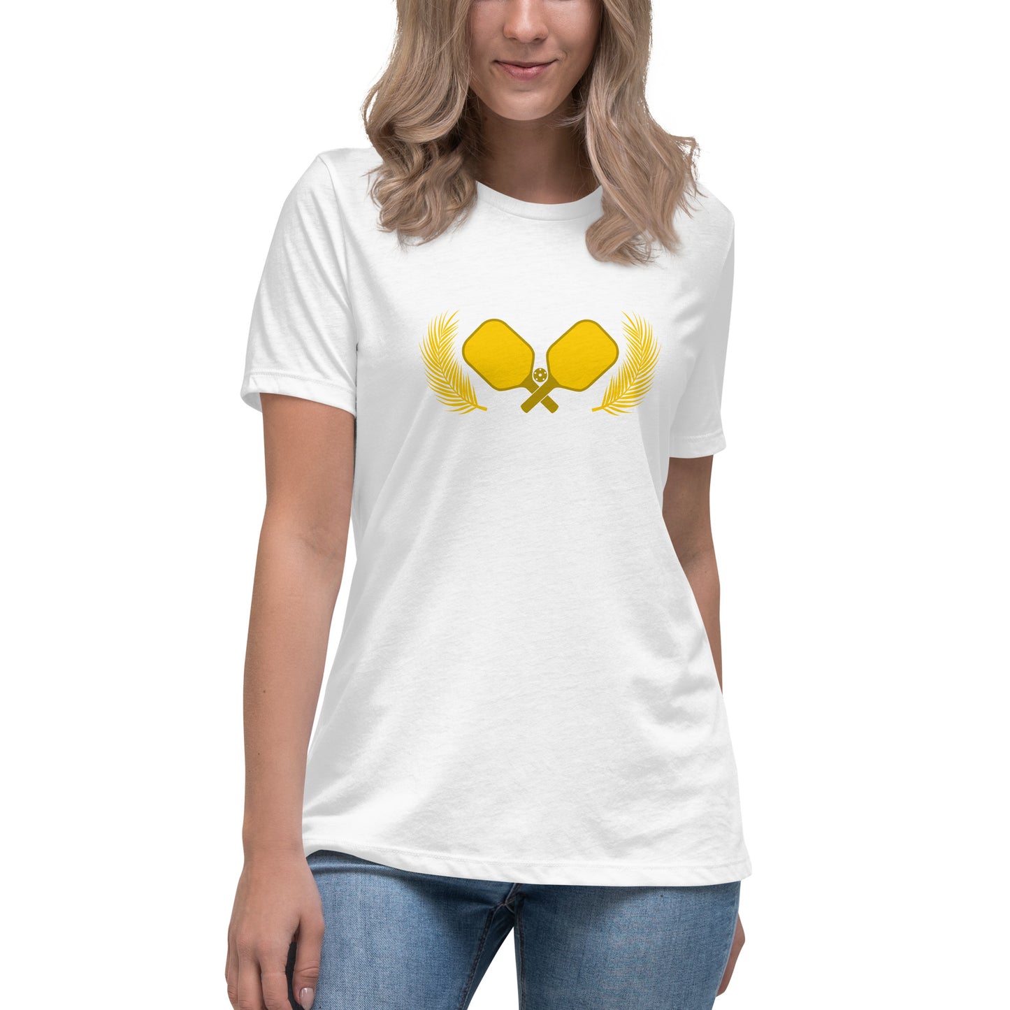 Gold Pickleball Women's Relaxed T-Shirt