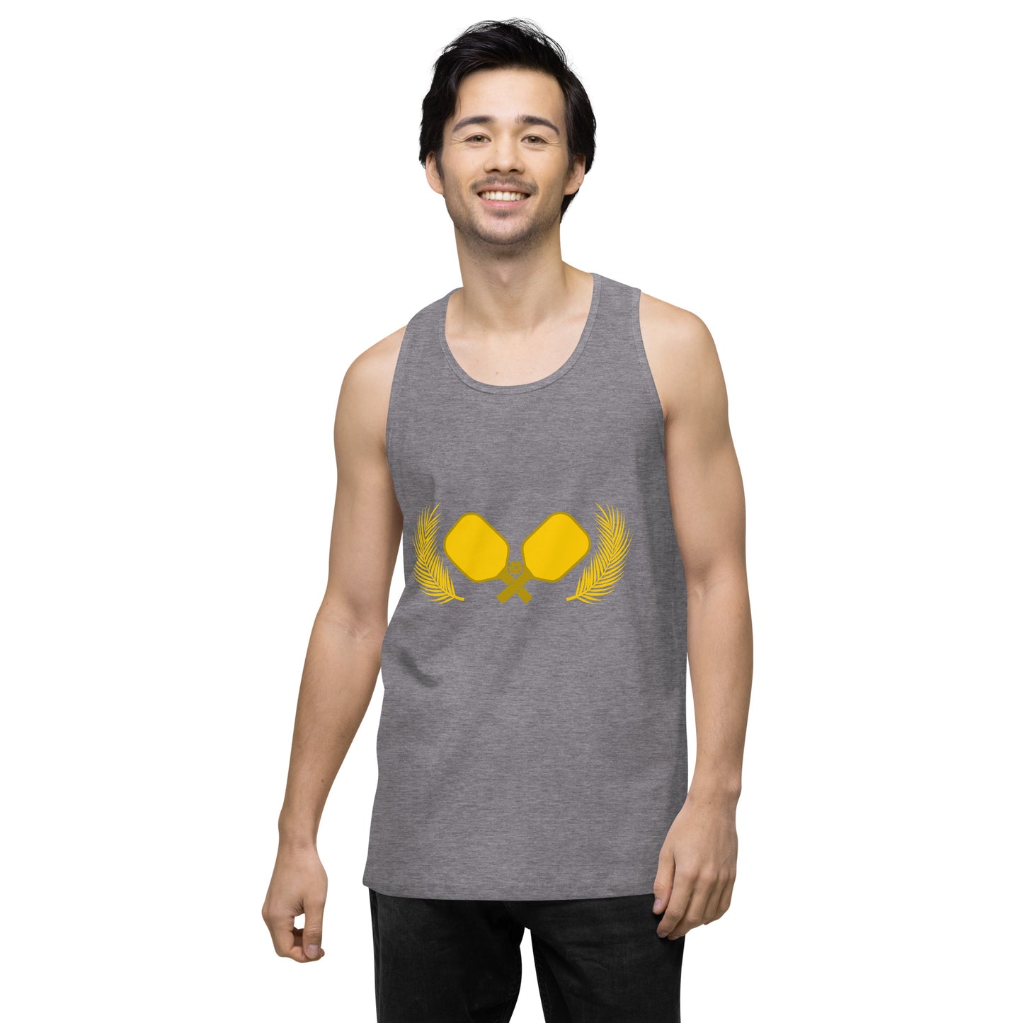 Gold Pickleball Men’s Cotton Tank Top