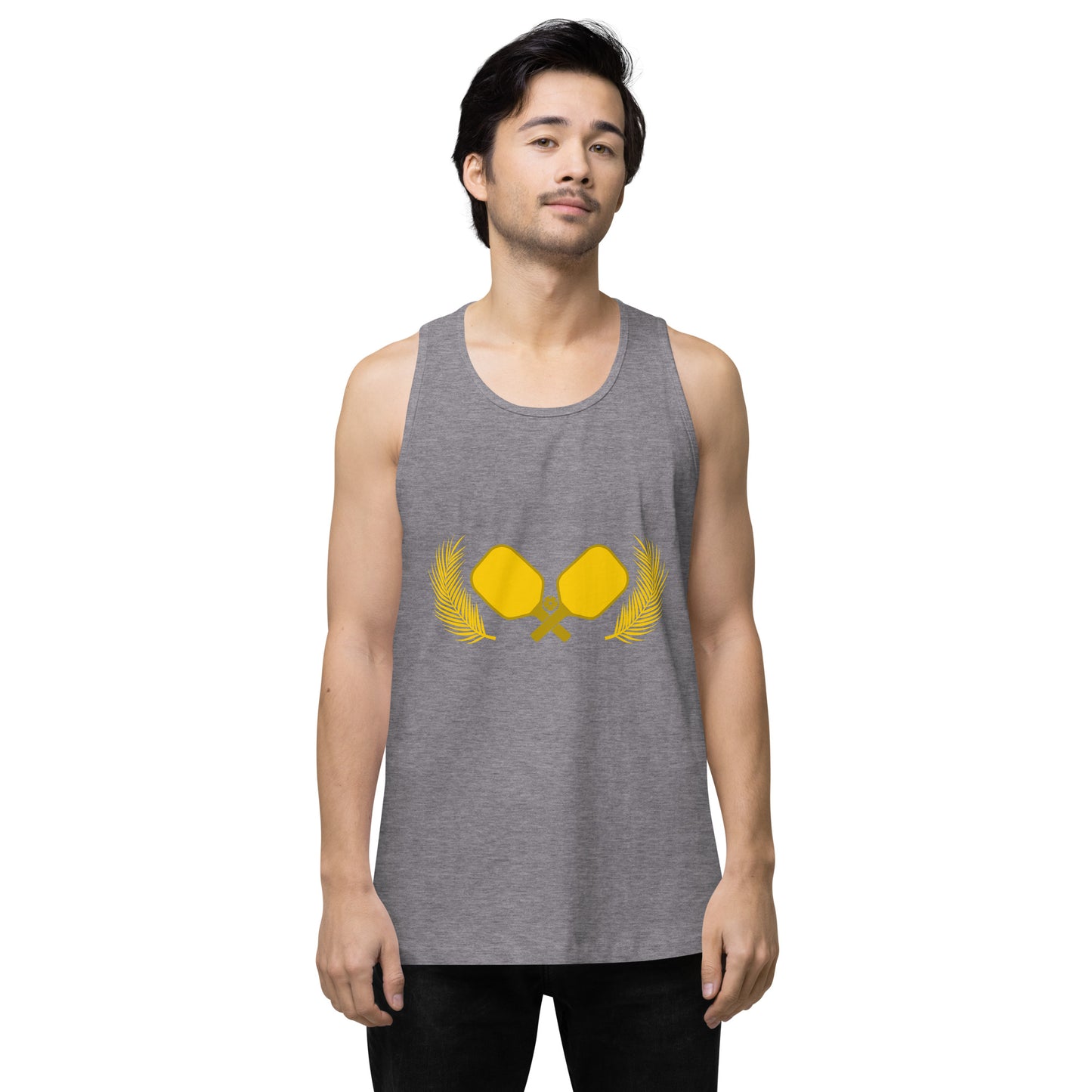 Gold Pickleball Men’s Cotton Tank Top