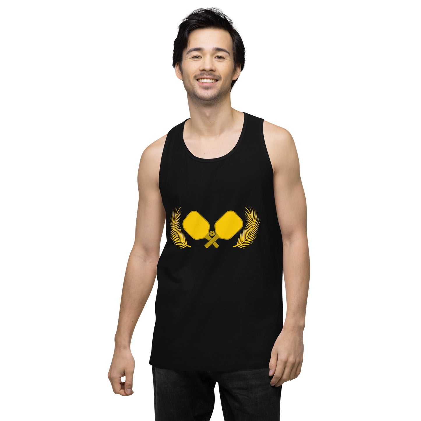 Gold Pickleball Men’s Cotton Tank Top