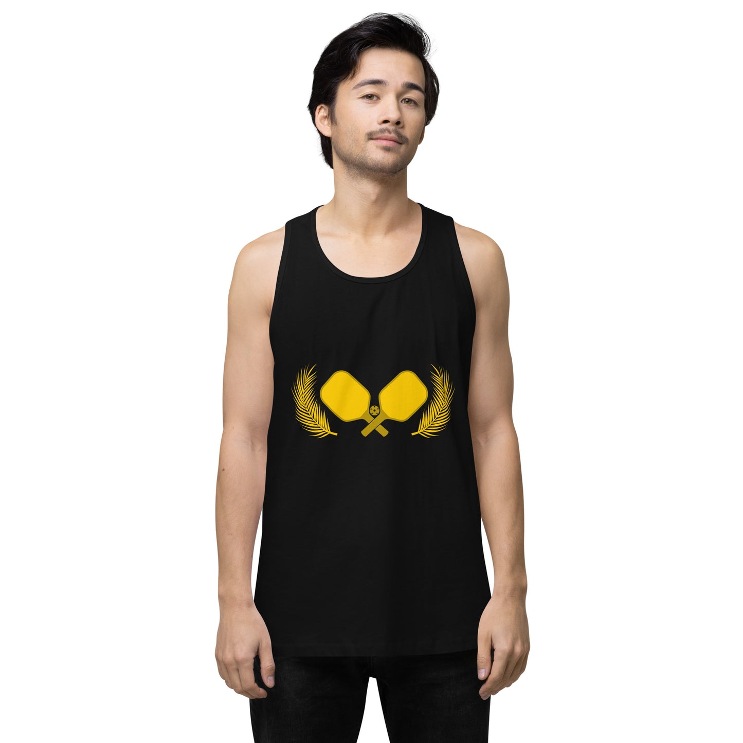 Gold Pickleball Men’s Cotton Tank Top