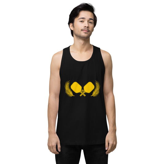 Gold Pickleball Men’s Cotton Tank Top