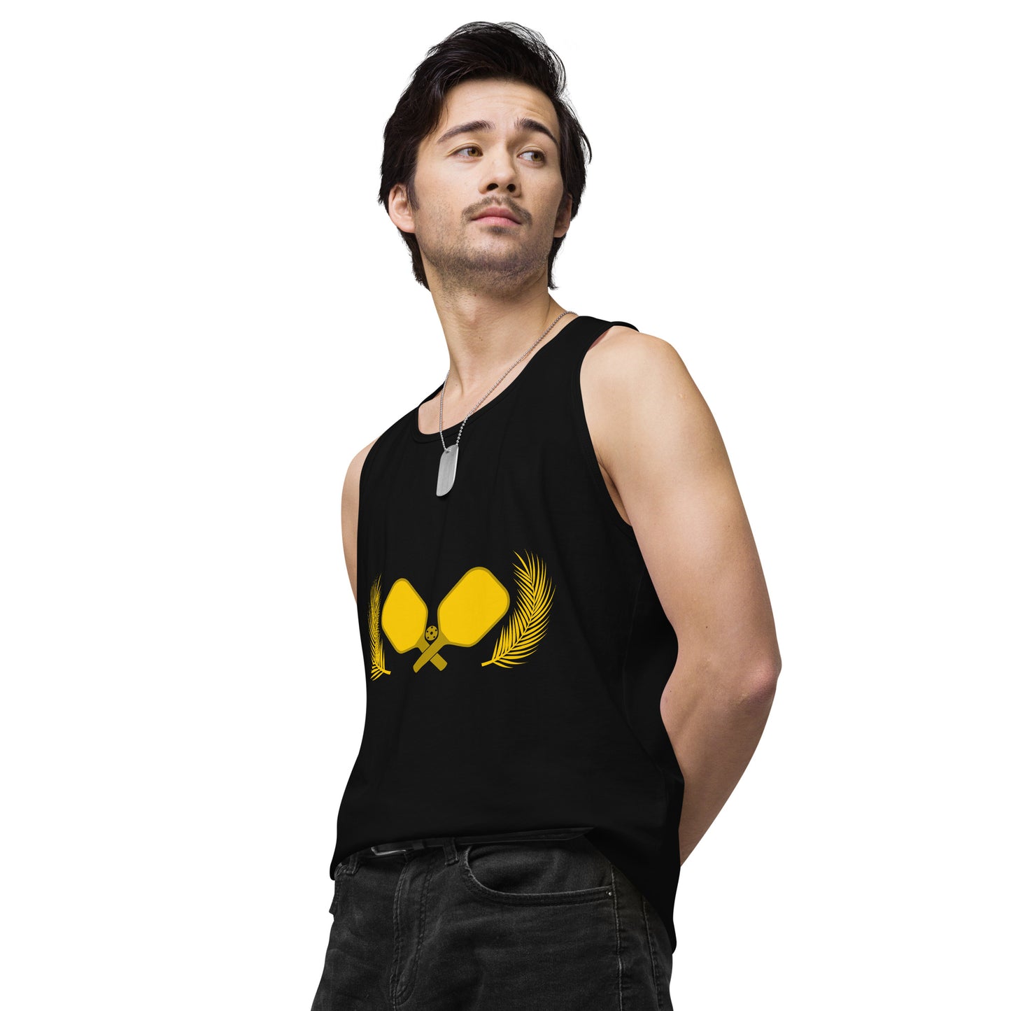 Gold Pickleball Men’s Cotton Tank Top