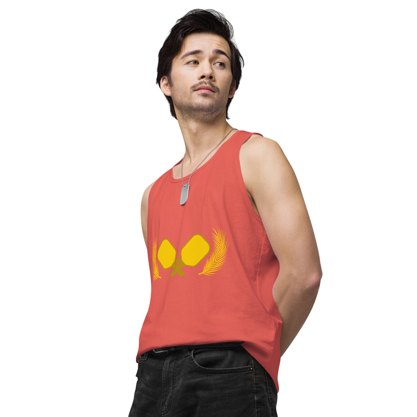 Gold Pickleball Men’s Cotton Tank Top