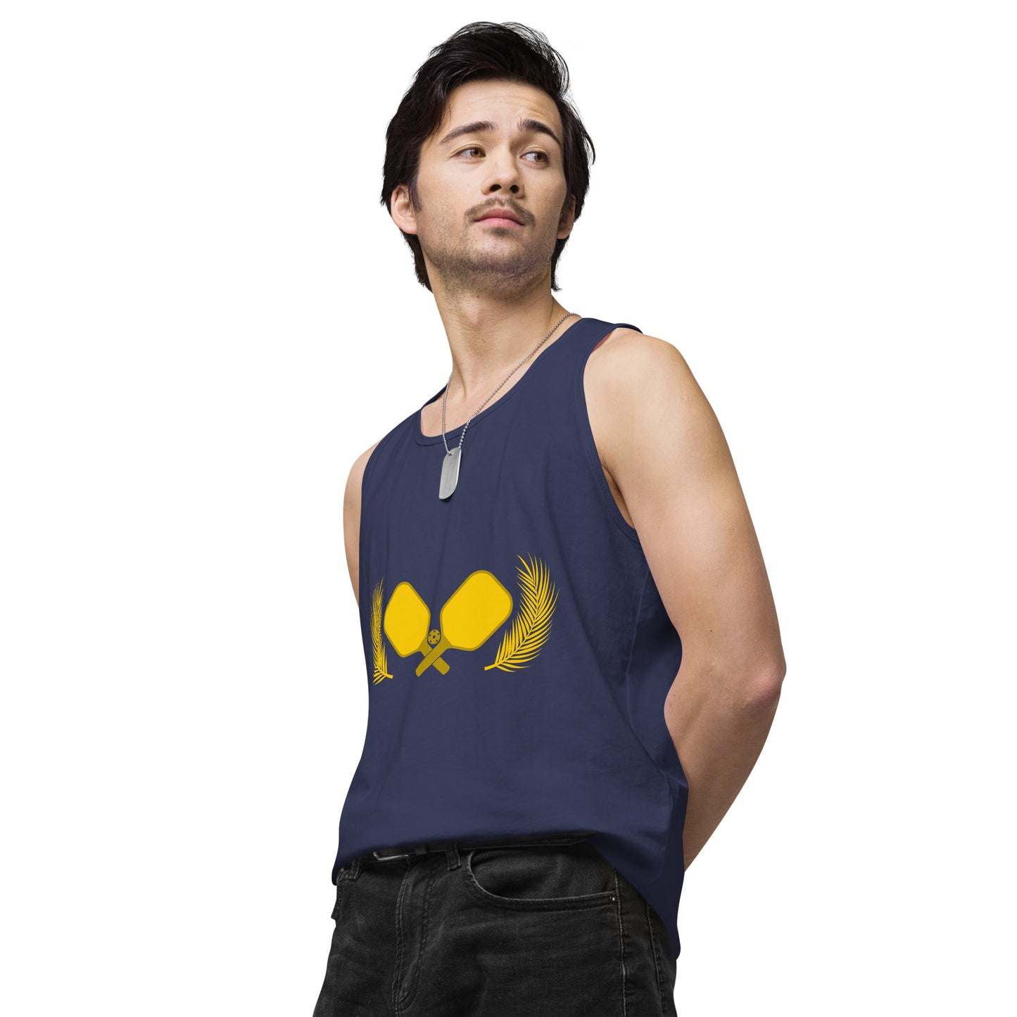 Gold Pickleball Men’s Cotton Tank Top