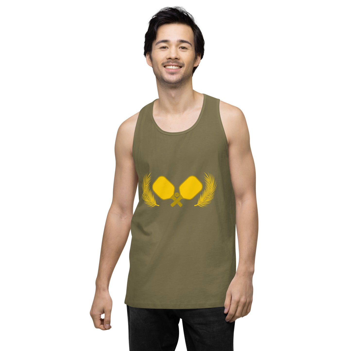 Gold Pickleball Men’s Cotton Tank Top