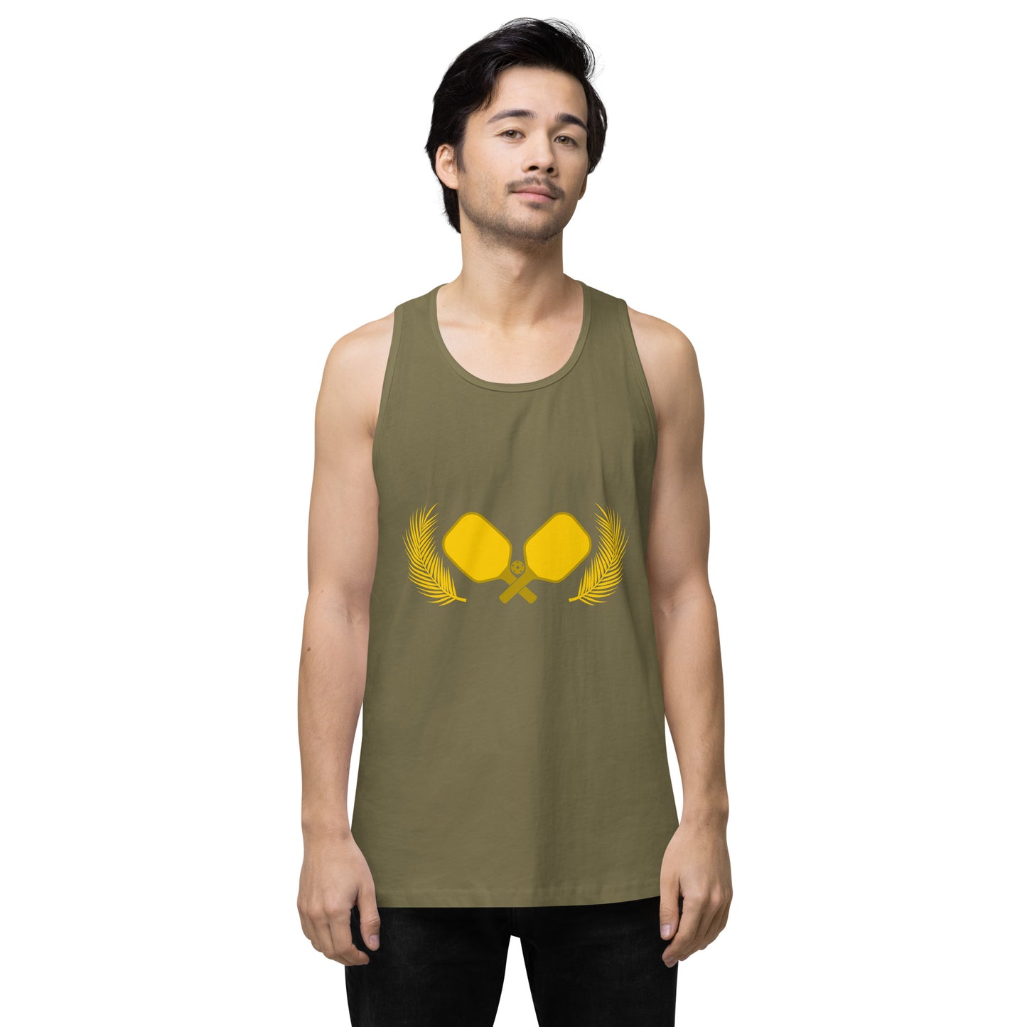 Gold Pickleball Men’s Cotton Tank Top