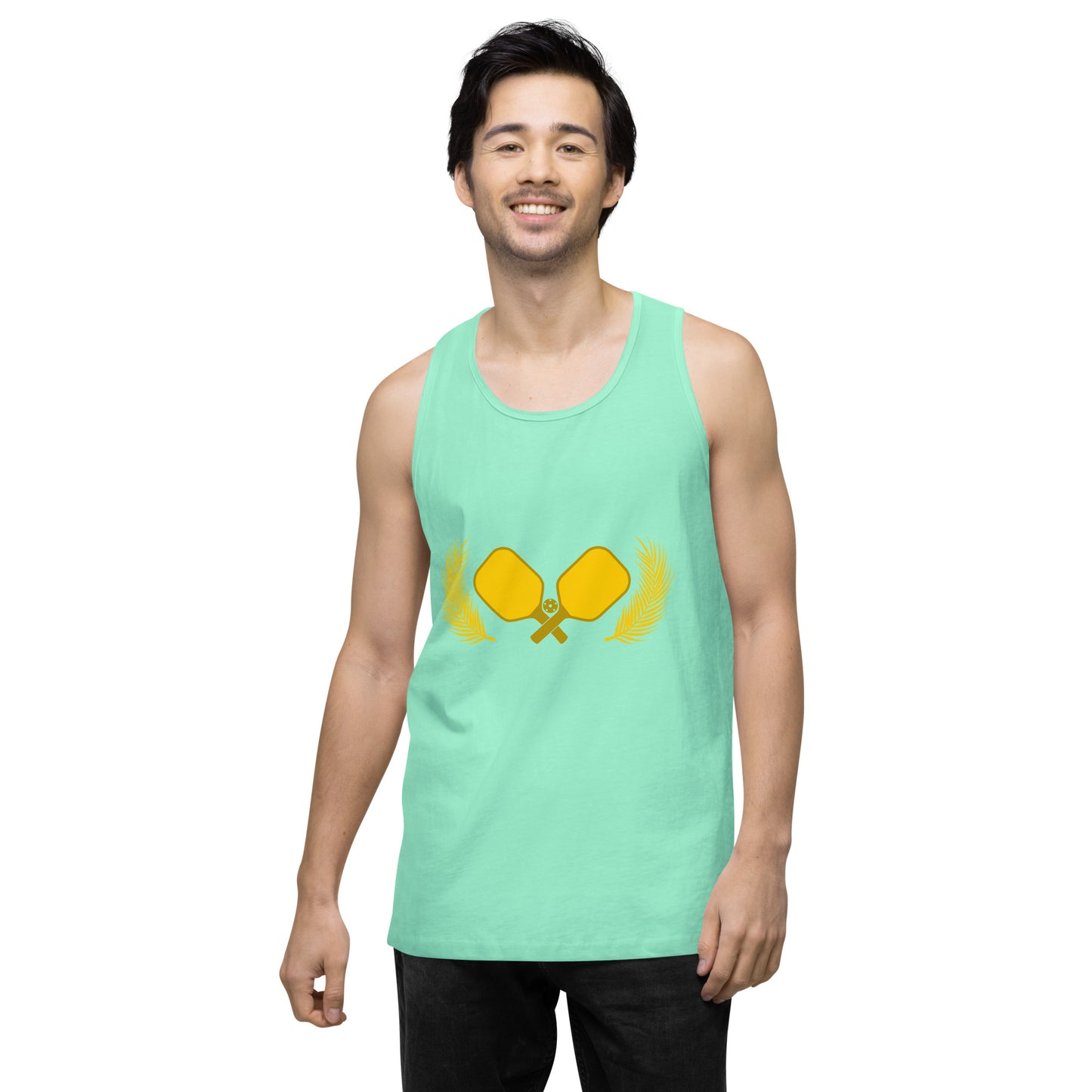 Gold Pickleball Men’s Cotton Tank Top