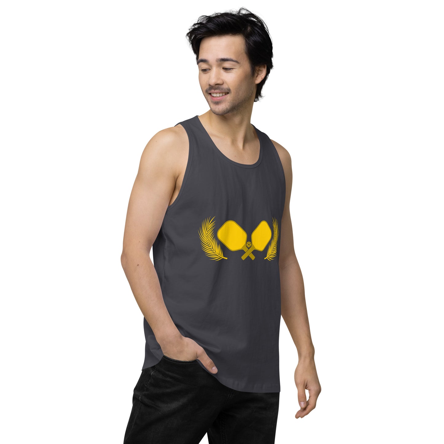 Gold Pickleball Men’s Cotton Tank Top