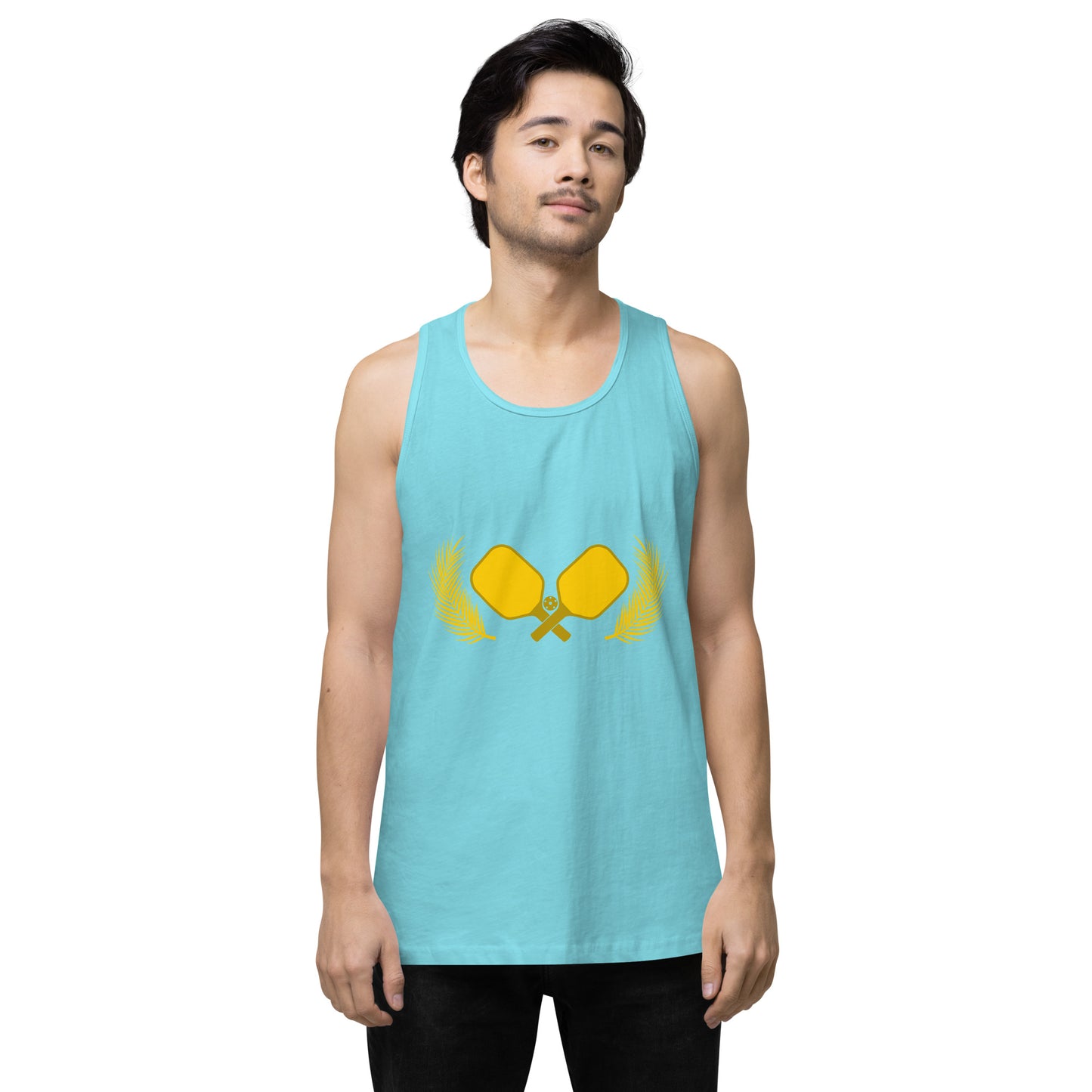 Gold Pickleball Men’s Cotton Tank Top