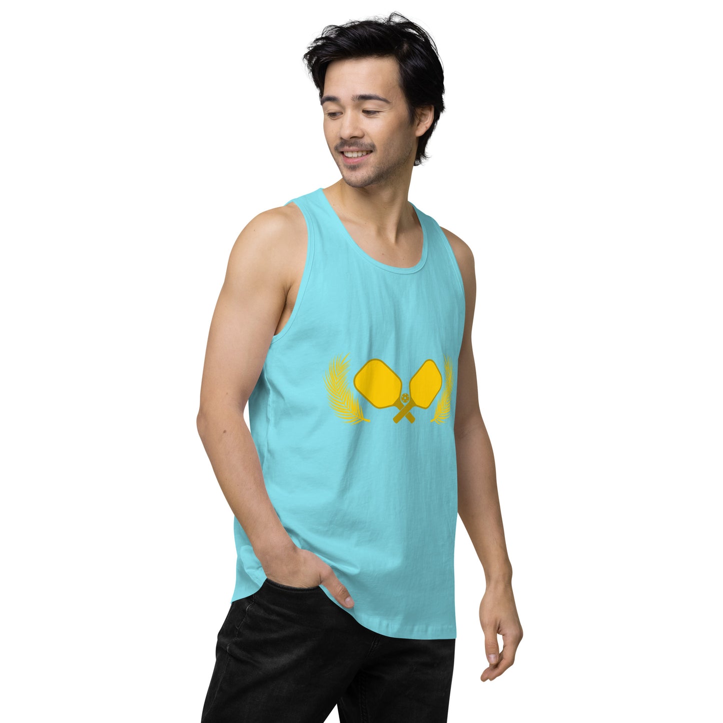 Gold Pickleball Men’s Cotton Tank Top