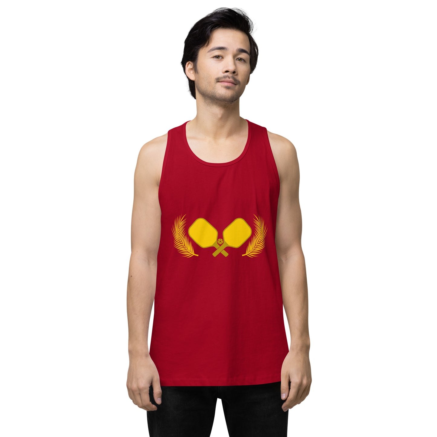 Gold Pickleball Men’s Cotton Tank Top