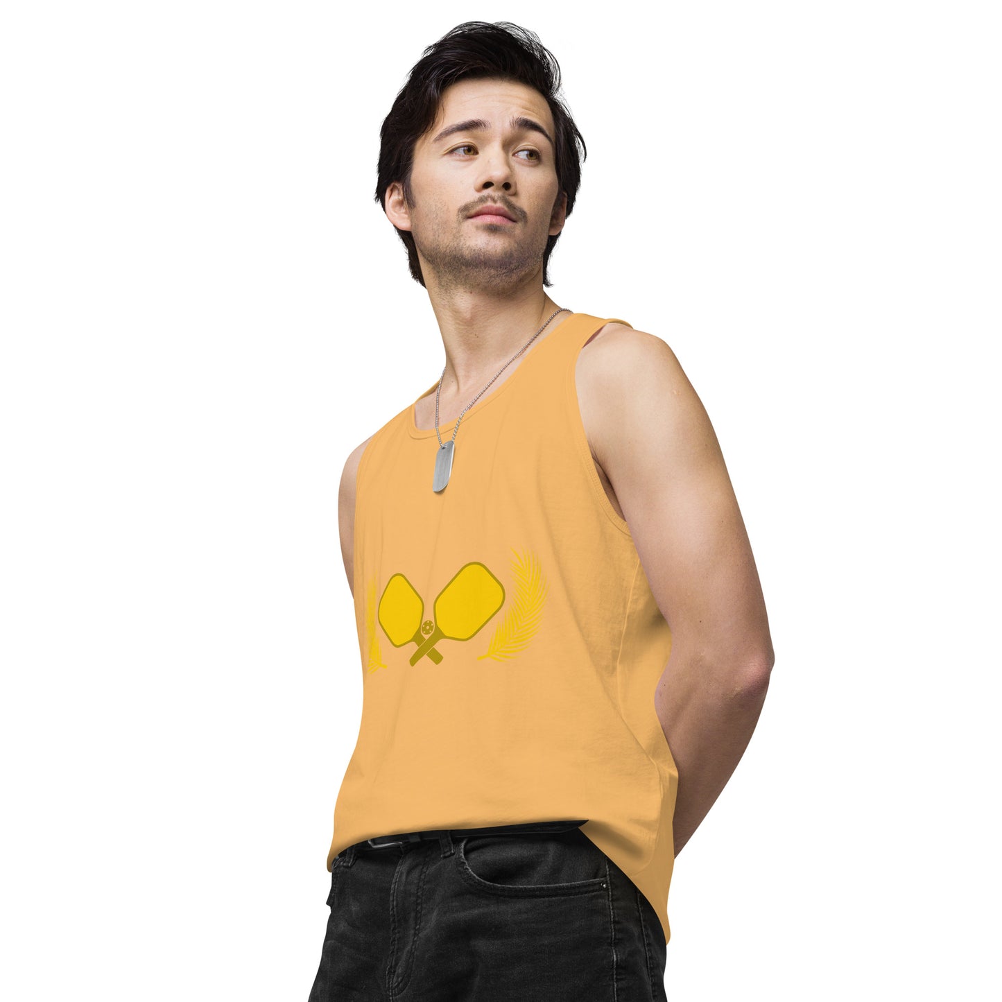 Gold Pickleball Men’s Cotton Tank Top