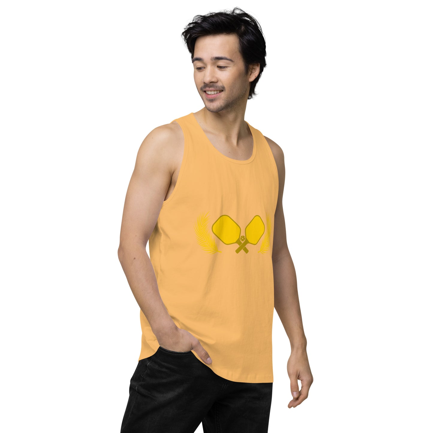 Gold Pickleball Men’s Cotton Tank Top