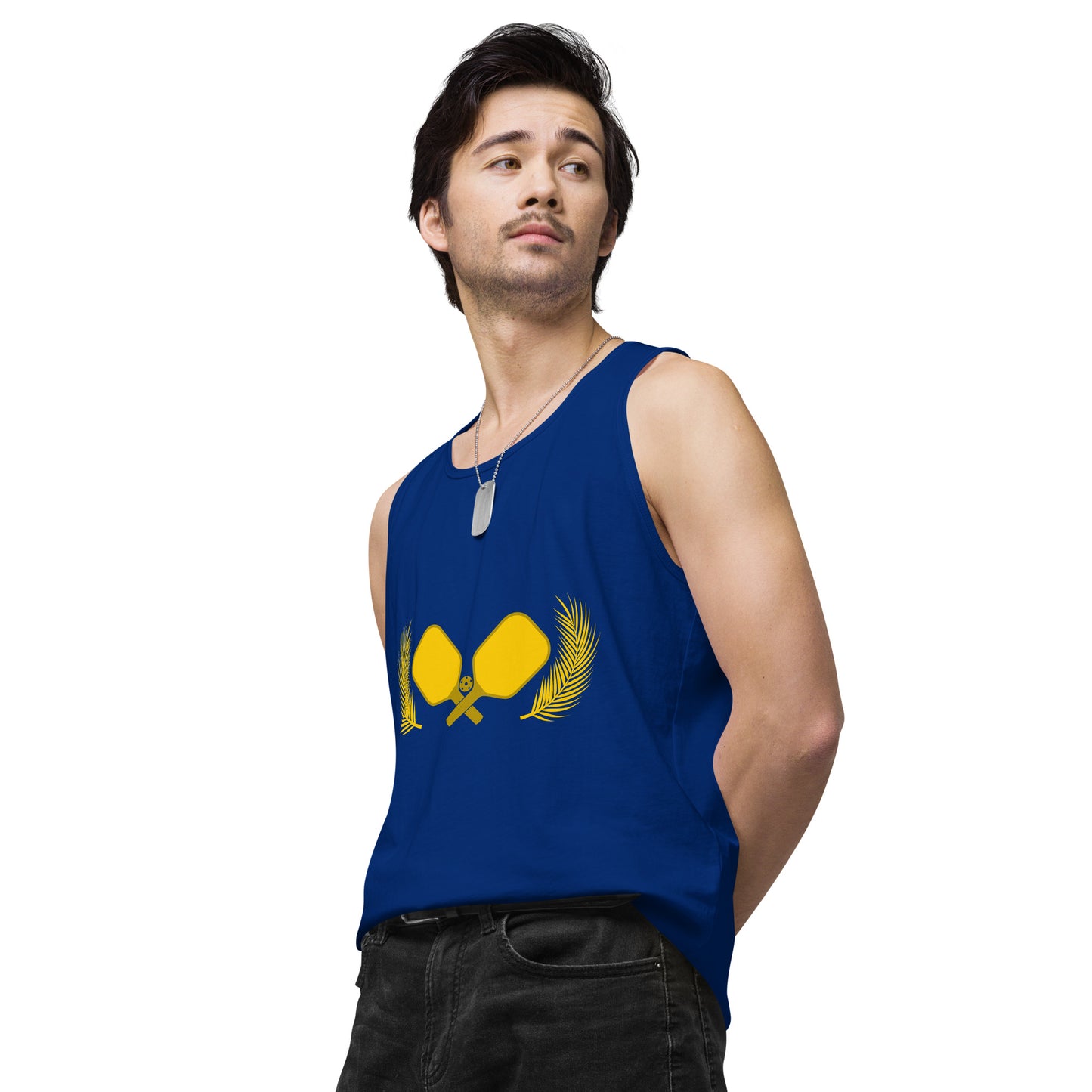 Gold Pickleball Men’s Cotton Tank Top