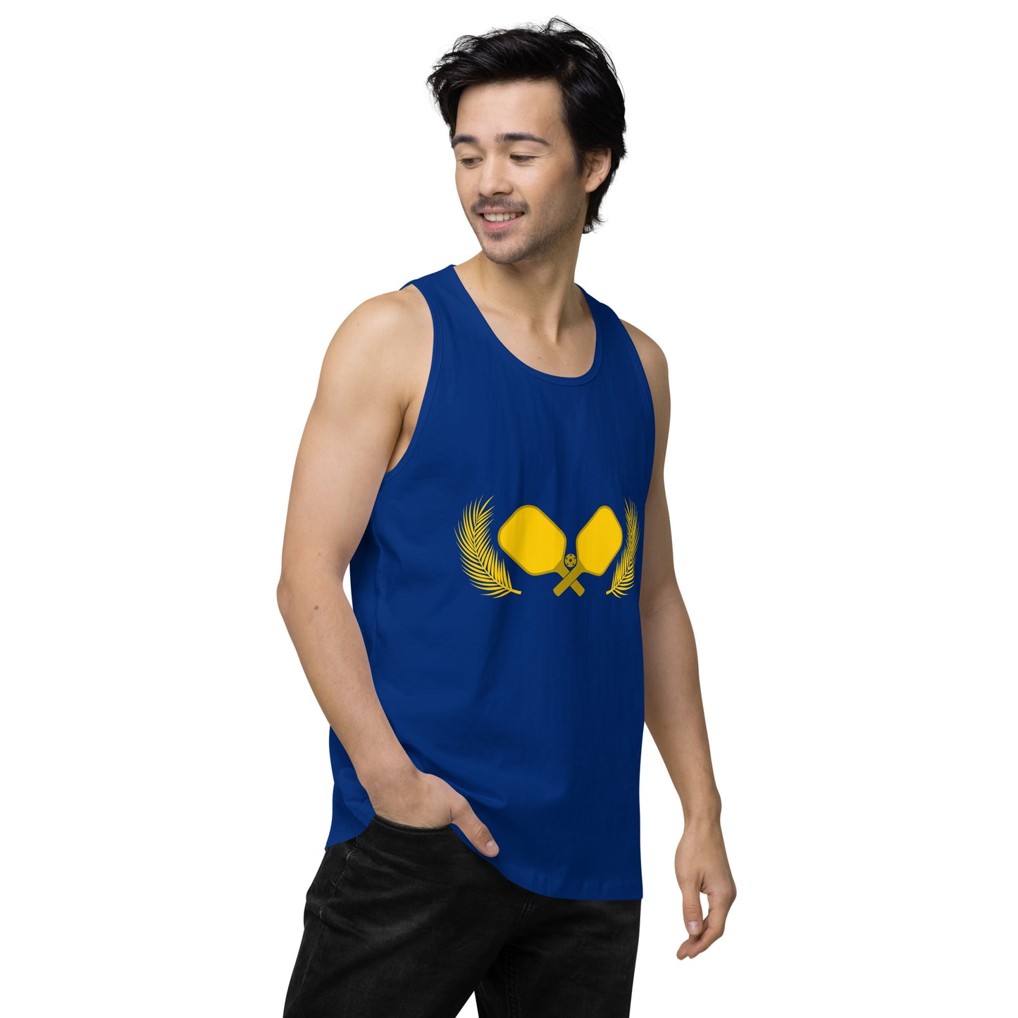 Gold Pickleball Men’s Cotton Tank Top