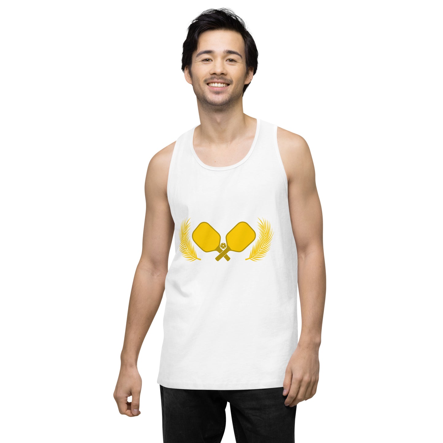 Gold Pickleball Men’s Cotton Tank Top