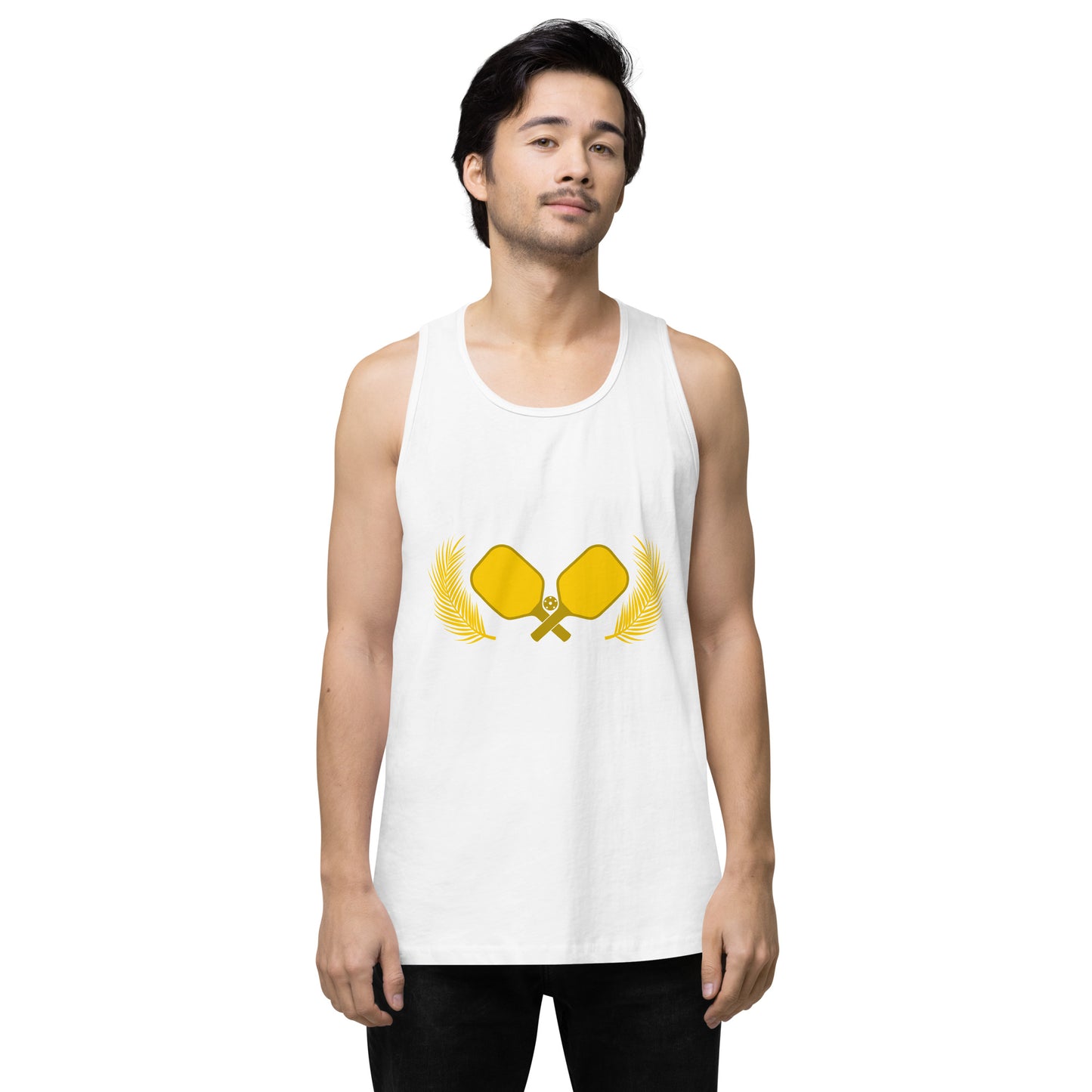 Gold Pickleball Men’s Cotton Tank Top