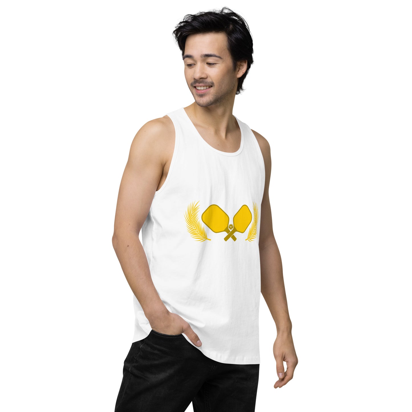 Gold Pickleball Men’s Cotton Tank Top