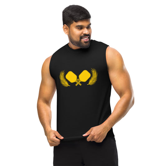 Gold Pickleball Muscle Tank