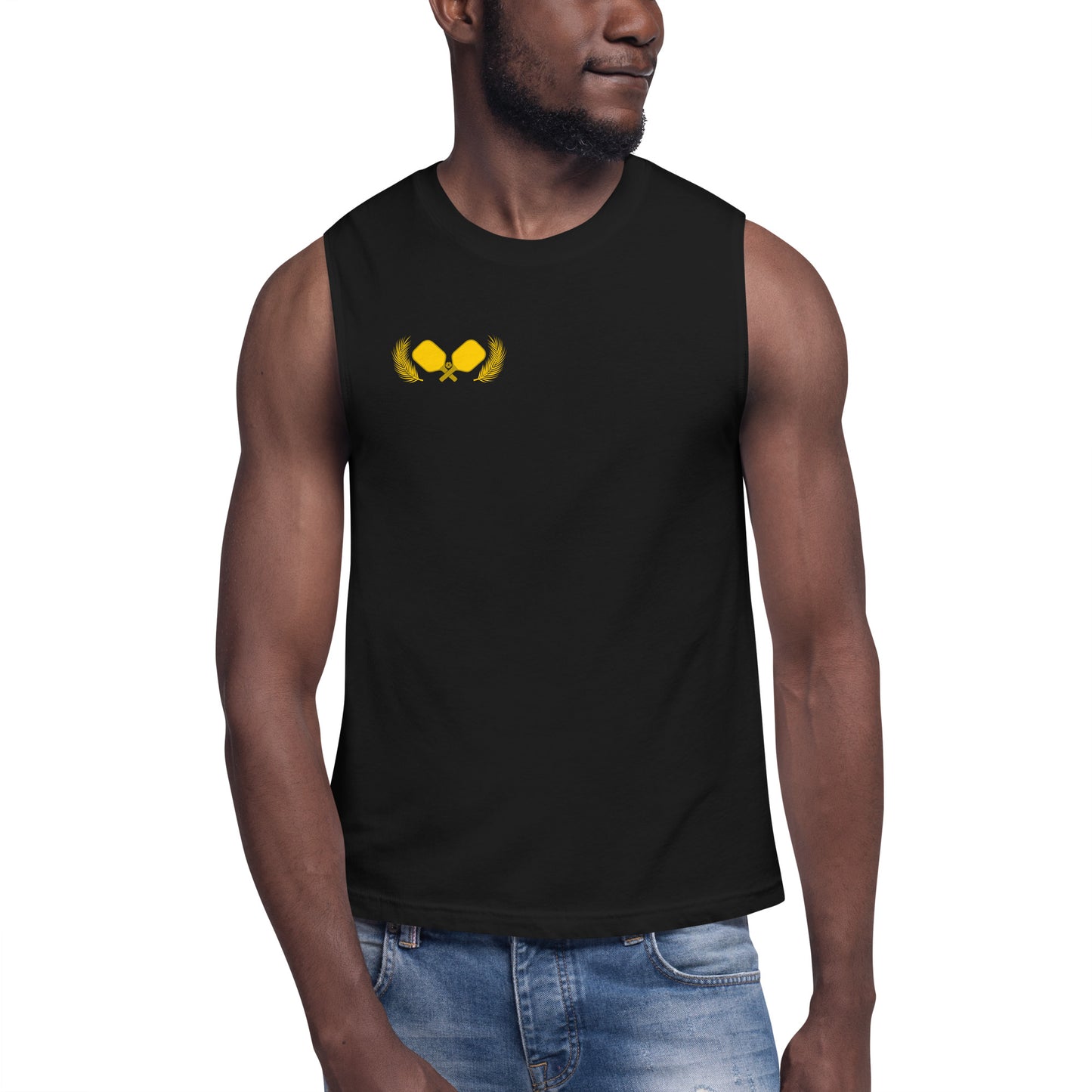 Gold Pickleball Muscle Tank