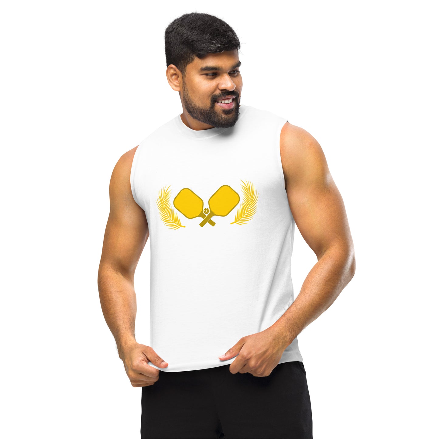 Gold Pickleball Muscle Tank