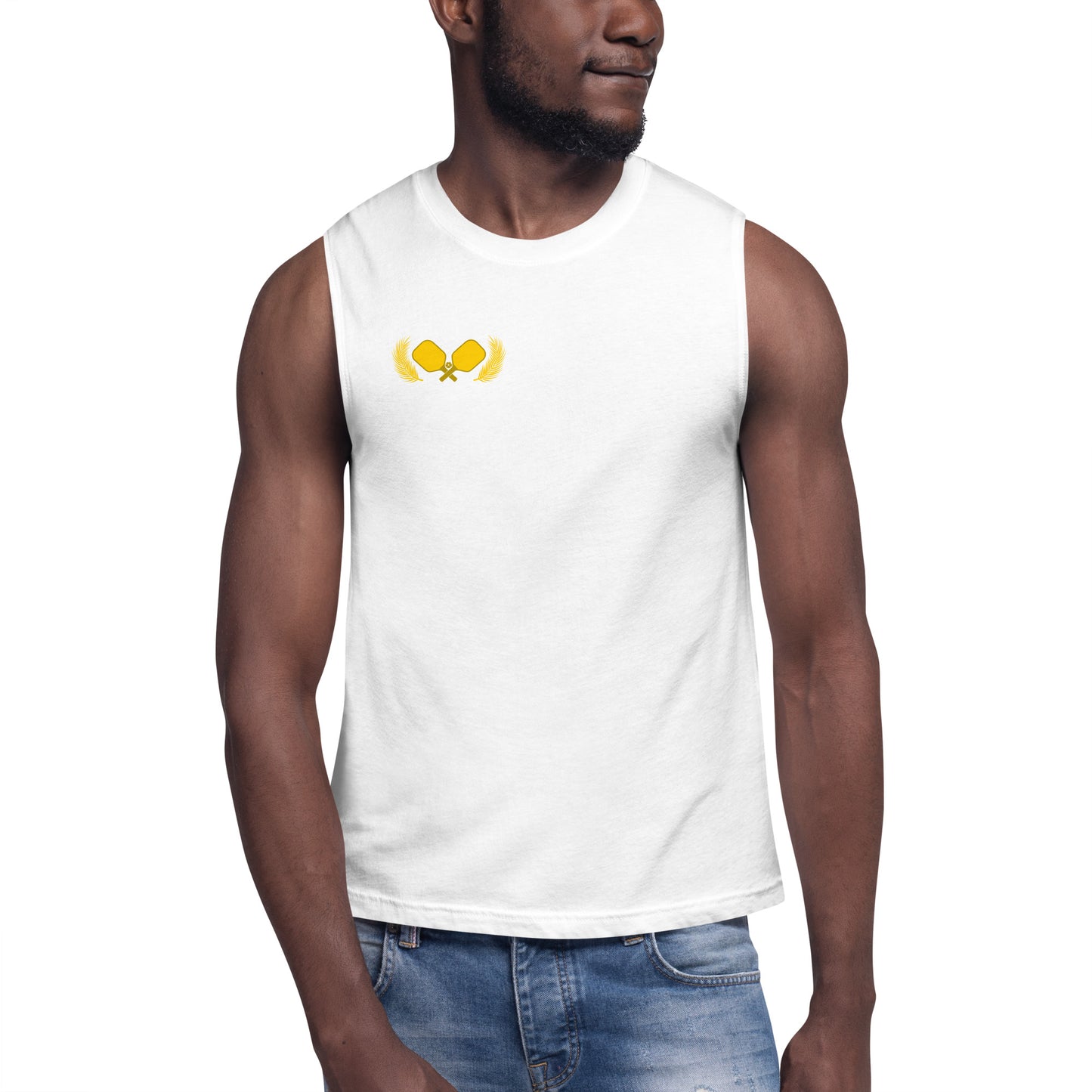 Gold Pickleball Muscle Tank