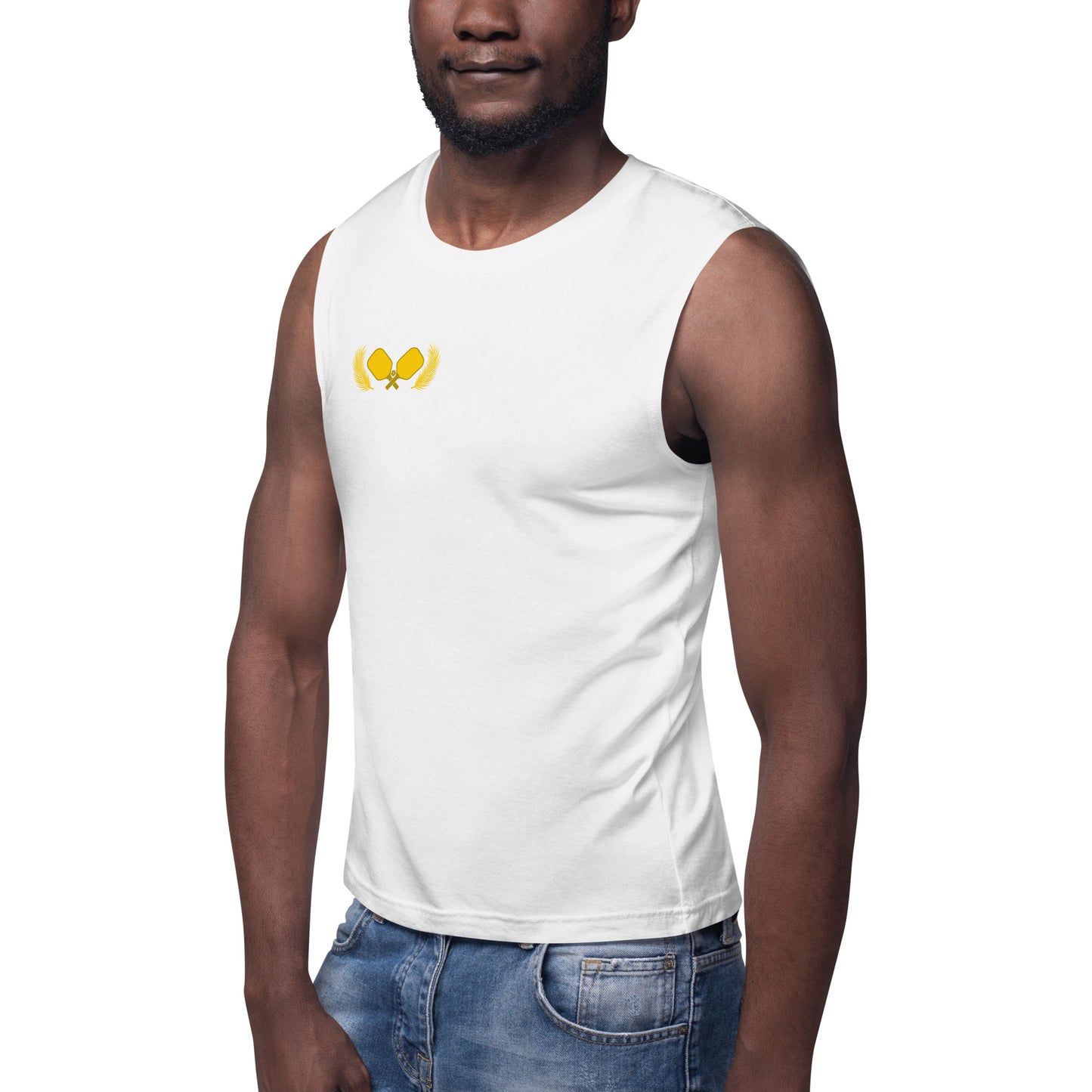 Gold Pickleball Muscle Tank