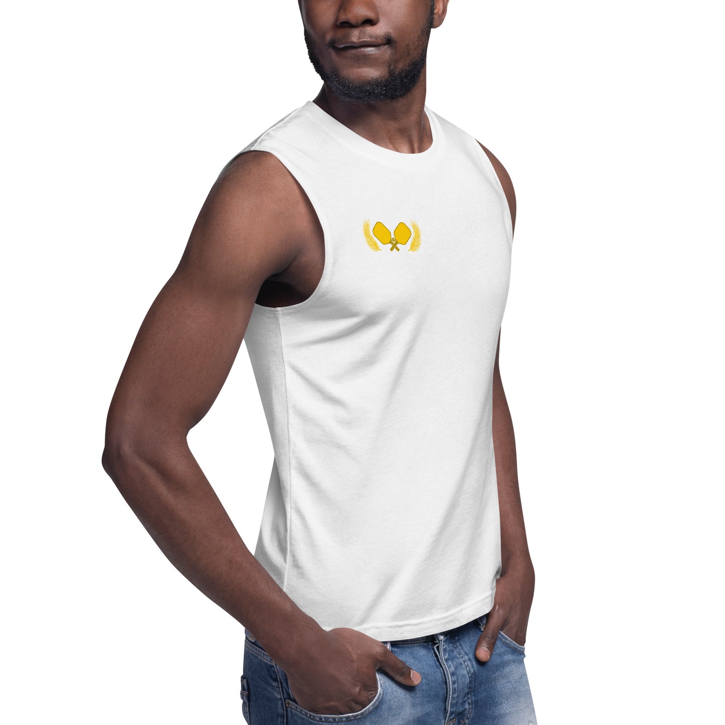 Gold Pickleball Muscle Tank